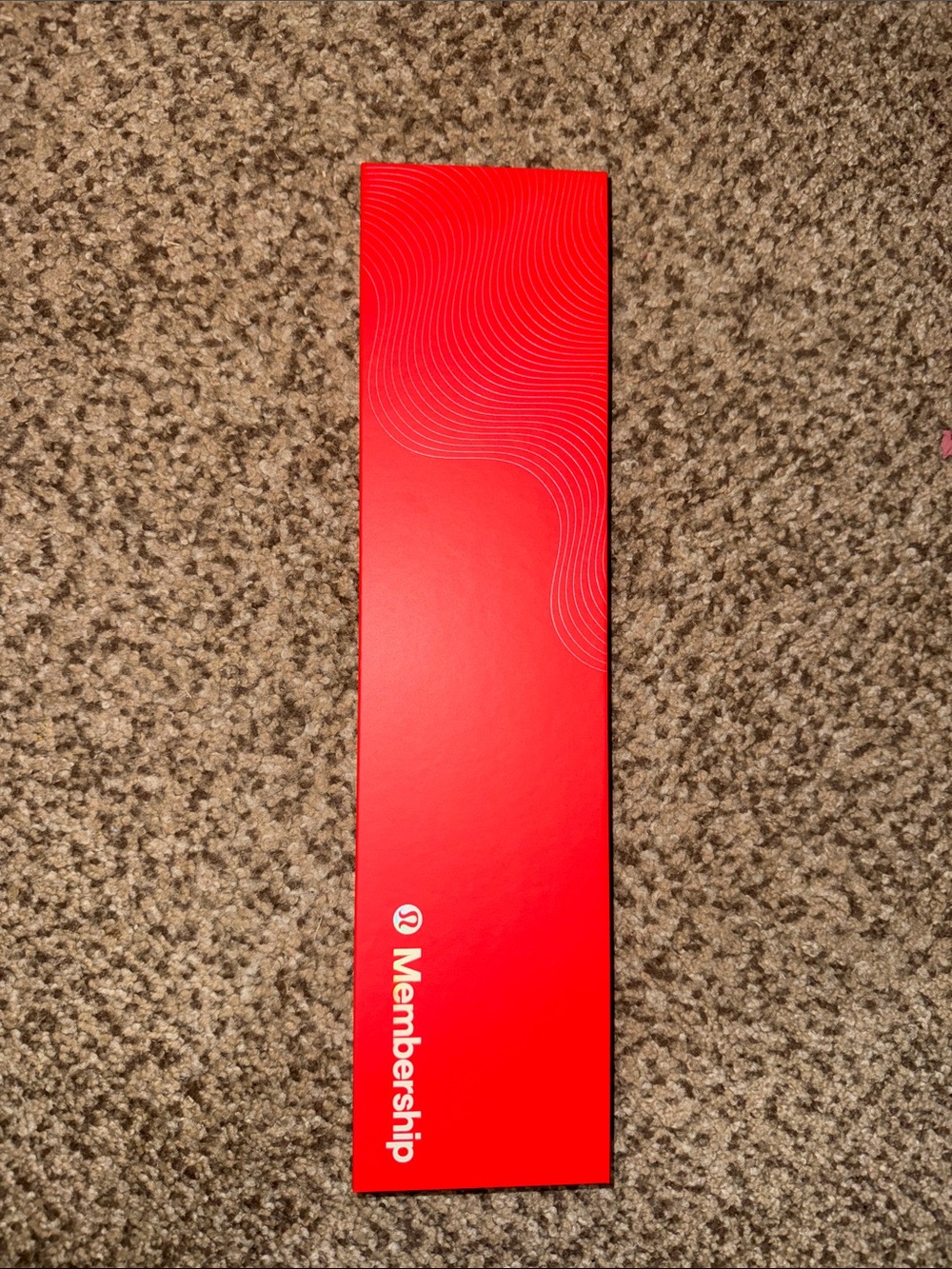 lululemon athletica Red Membership never lost keychain